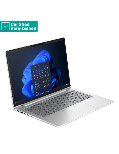 RENEW SILVER HP EliteBook 640 G11 - Ultra 5-135U, 16GB, 512GB SSD, 14 WUXGA 300-nit Touch AG, 5MP IR cam, 4G Modem, FPR, US bac