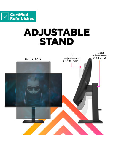 RENEW GOLD OMEN by HP 24 FHD Gaming Monitor - 23.8" 1920x1080 FHD 300-nit 165Hz AG, IPS, 2x HDMI/DisplayPort, height adjustable