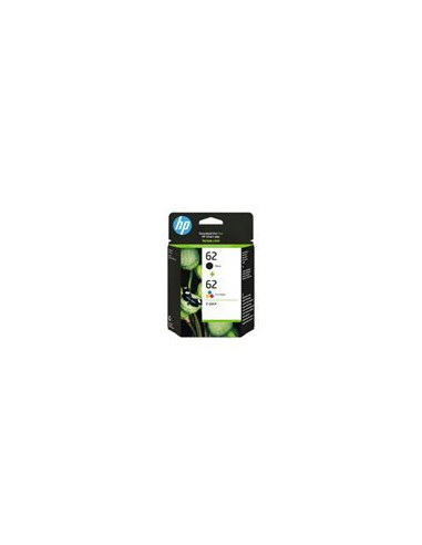 HP 62 Ink Cartridge Combo 2-Pack Standard Capacity (Black and Colour cartridge)