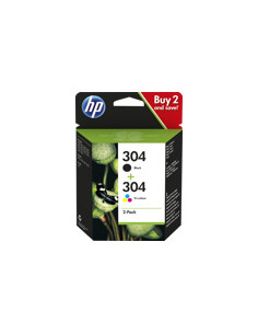 HP 304 2-Pack Black/Tri-color Original Ink Cartridges