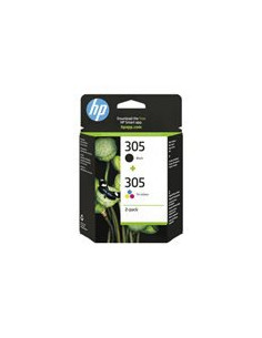 HP 305 2-Pack Tri-color/Black Original Ink Cartridge