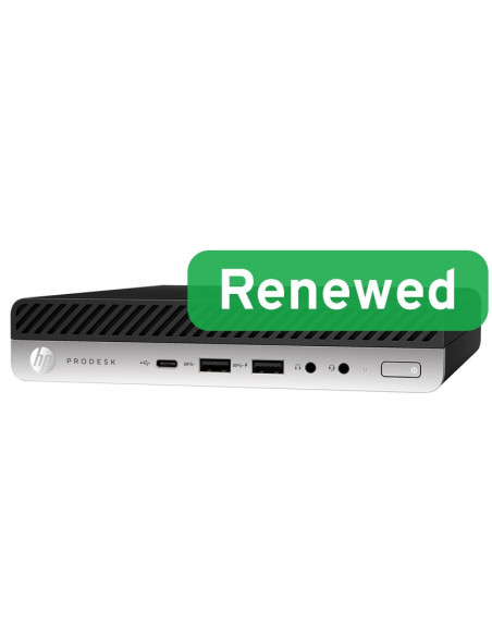 HP Renewed Grade A | ProDesk 600 G5 DM | Intel Core i3 | i3-9100T | 8 GB | NVMe | 128 GB | Intel UHD Graphics 630 | Windows 11 