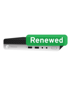 HP Renewed Grade A | ProDesk 400 G4 | Intel Core i3 | i3-8100T | 8 GB | SSD | 128 GB | Intel UHD Graphics 630 | Windows 11 Pro