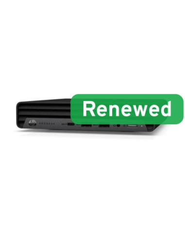 HP Renewed Grade C | ProDesk 400 G6 Desktop Mini | Intel Core i5 | i5-10500T | 16 GB | SSD | 256 GB | Intel UHD Graphics 630 | 