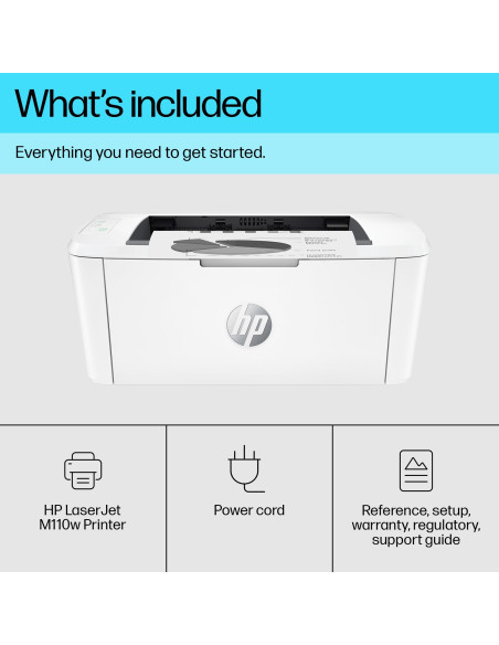 Laser Printer, HP, LaserJet M110w, USB 2.0, Bluetooth, WiFi, 7MD66F
