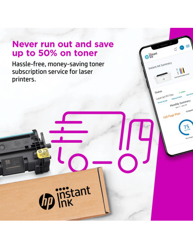 Laser Printer, HP, LaserJet M110w, USB 2.0, Bluetooth, WiFi, 7MD66F