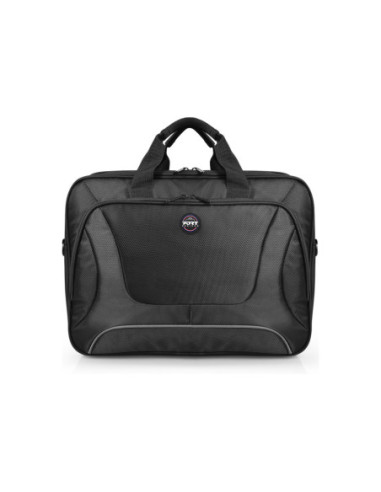 PORT DESIGNS | Courchevel | Fits up to size 15.6 " | Messenger - Briefcase | Shoulder strap | Black