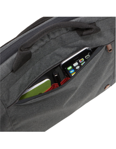 Case Logic | Era Attach | Fits up to size 14 " | Messenger - Briefcase | Shoulder strap | Obsidian
