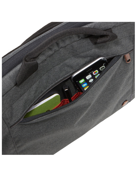 Case Logic | Era Attach | Fits up to size 14 " | Messenger - Briefcase | Shoulder strap | Obsidian