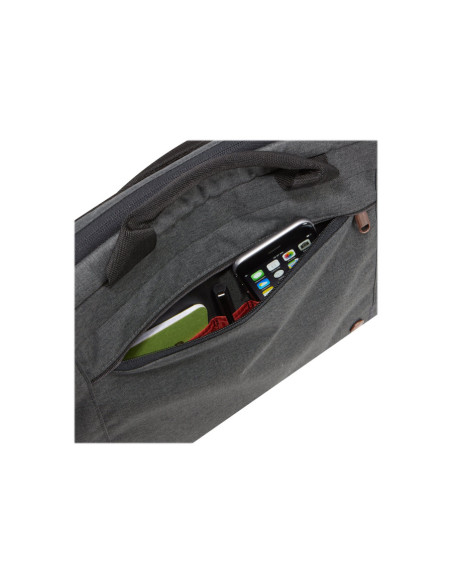 Case Logic | Era Attach | Fits up to size 14 " | Messenger - Briefcase | Shoulder strap | Obsidian