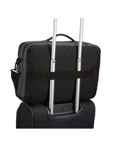 Case Logic | Era Hybrid Briefcase | Fits up to size 15.6 " | Messenger - Briefcase/Backpack | Shoulder strap | Obsidian