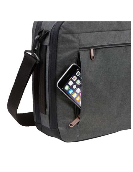 Case Logic | Era Hybrid Briefcase | Fits up to size 15.6 " | Messenger - Briefcase/Backpack | Shoulder strap | Obsidian