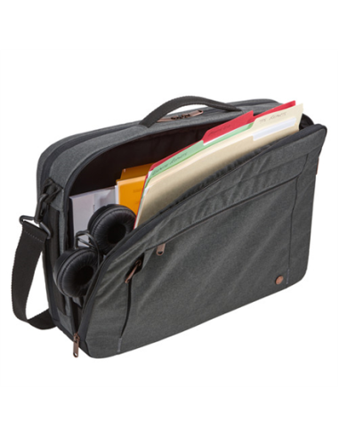 Case Logic | Era Hybrid Briefcase | Fits up to size 15.6 " | Messenger - Briefcase/Backpack | Shoulder strap | Obsidian