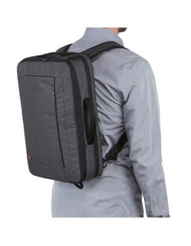Case Logic | Era Hybrid Briefcase | Fits up to size 15.6 " | Messenger - Briefcase/Backpack | Shoulder strap | Obsidian