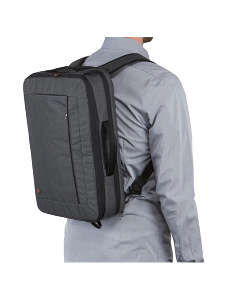 Case Logic | Era Hybrid Briefcase | Fits up to size 15.6 " | Messenger - Briefcase/Backpack | Shoulder strap | Obsidian