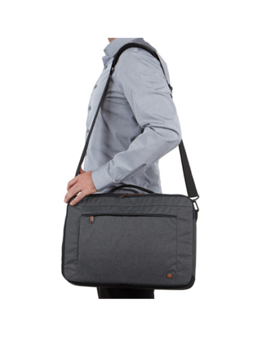 Case Logic | Era Hybrid Briefcase | Fits up to size 15.6 " | Messenger - Briefcase/Backpack | Shoulder strap | Obsidian