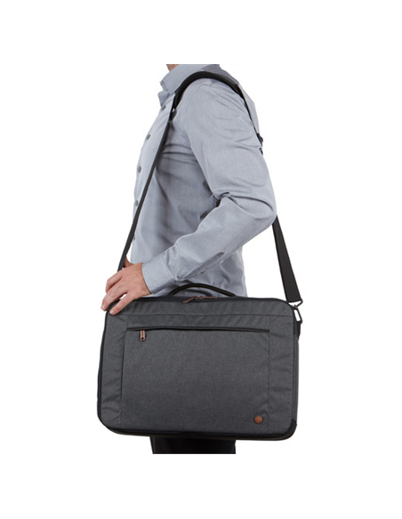 Case Logic | Era Hybrid Briefcase | Fits up to size 15.6 " | Messenger - Briefcase/Backpack | Shoulder strap | Obsidian