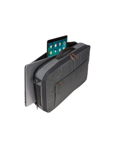 Case Logic | Era Hybrid Briefcase | Fits up to size 15.6 " | Messenger - Briefcase/Backpack | Shoulder strap | Obsidian