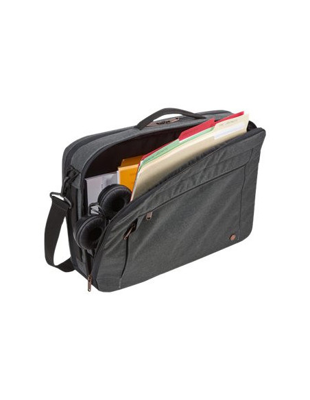 Case Logic | Era Hybrid Briefcase | Fits up to size 15.6 " | Messenger - Briefcase/Backpack | Shoulder strap | Obsidian