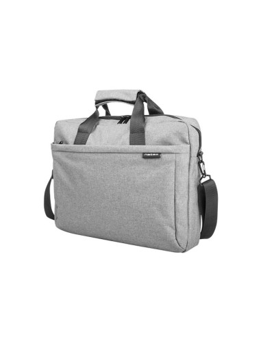 Natec Laptop Bag, Mustela, 15.6", Grey | Natec | Mustela | Fits up to size 15.6 " | Toploading laptop case | Shoulder strap | G