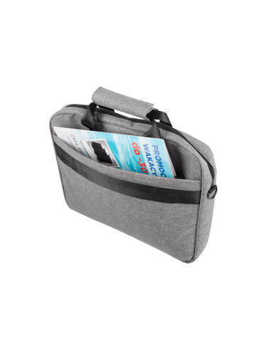 Natec Laptop Bag, Mustela, 15.6", Grey | Natec | Mustela | Fits up to size 15.6 " | Toploading laptop case | Shoulder strap | G