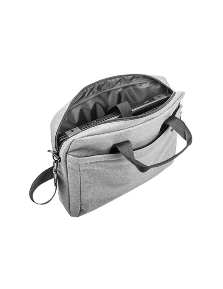 Natec Laptop Bag, Mustela, 15.6", Grey | Natec | Mustela | Fits up to size 15.6 " | Toploading laptop case | Shoulder strap | G