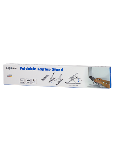 Logilink | Notebook stand, foldable | AA0134 | Notebook Stand | Silver