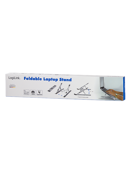 Logilink | Notebook stand, foldable | AA0134 | Notebook Stand | Silver