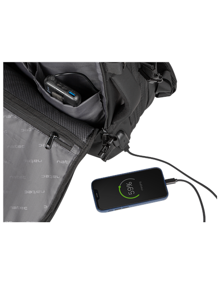 Natec | Laptop Backpack | Camel Pro | Fits up to size 17.3 " | Backpack | Black
