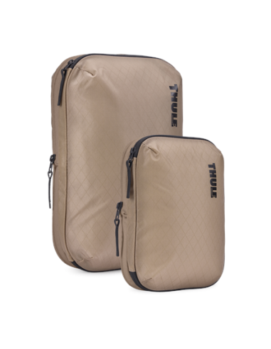 Thule | Compression Cube Set, Small/Medium | Packing Cube | Gentle Beige