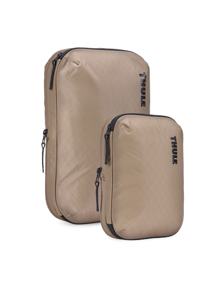 Thule | Compression Cube Set, Small/Medium | Packing Cube | Gentle Beige