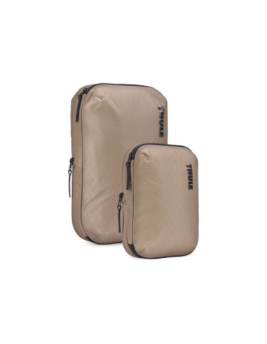 Thule | Compression Cube Set, Small/Medium | Packing Cube | Gentle Beige