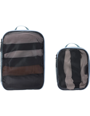 Thule | Packing Cube Set, 1x Medium, 1x Small | Packing Cube | Pond Gray