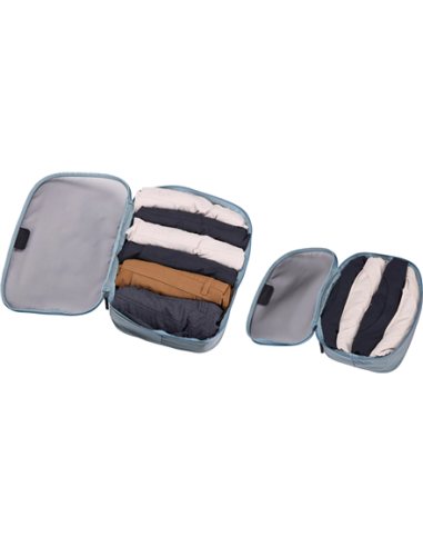 Thule | Packing Cube Set, 1x Medium, 1x Small | Packing Cube | Pond Gray