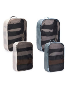 Thule | Packing Cube, 2x Large, 2x Medium | Packing Cube | Pond Gray/White