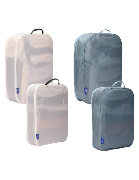 Thule | Packing Cube, 2x Large, 2x Medium | Packing Cube | Pond Gray/White