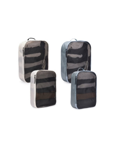 Thule | Packing Cube, 2x Large, 2x Medium | Packing Cube | Pond Gray/White