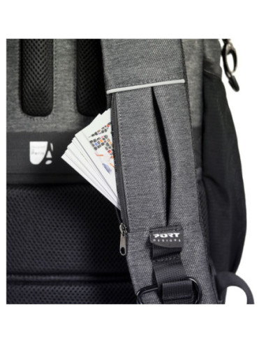 PORT DESIGNS Pro Montreal | Fits up to size 15.6/16 " | Backpack | Shoulder strap | Grey
