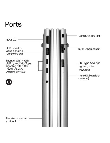 HP EliteBook 6 G2i 14 - Ultra 5-325, 32GB, 512GB SSD, 14 WUXGA 400-nit AG, 5MP IR cam, NO WWAN-readyness, Smartcard, FPR, ESTON