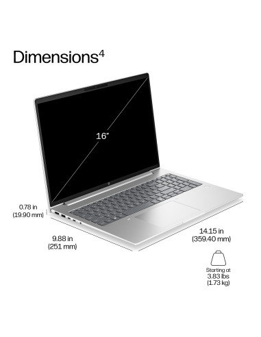 HP ProBook 4 G2a 16 nešiojamas kompiuteris | HP24.lt
