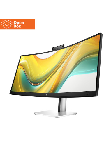 HP 534pm Series 5 Pro WQHD USB-C Curved Conferencing Monitor - OPENBOX - 34" 3440x1440 WQHD 400-nit AG, VA, USB-C(100W/15W)/HDM