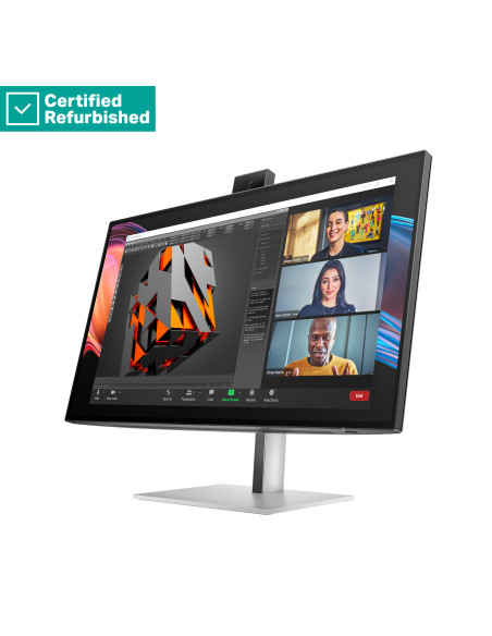 RENEW SILVER HP 727pm Series 7 Pro 4K Conferencing Monitor - 27" 3840x2160 UHD 400-nit 60Hz AG, IPS Black HDR 400, USB-C(100W/1