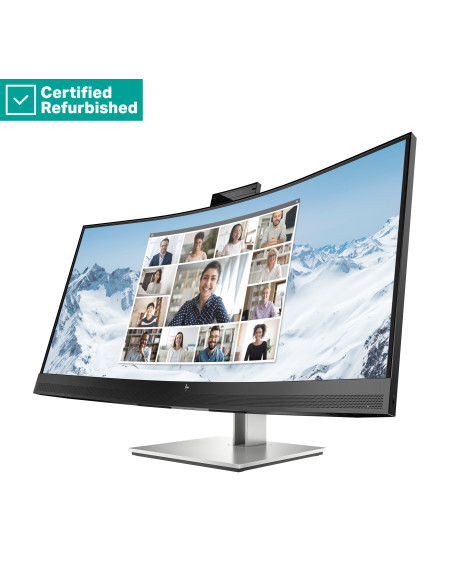 RENEW SILVER HP E34m G4 Curved Conferencing Monitor - 34" 3440x1440 WQHD 400-nit 75Hz AG, Curved, VA, USB-C(65W)/HDMI/DisplayPo