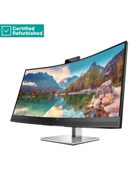 RENEW SILVER HP E34m G4 Curved Conferencing Monitor - 34" 3440x1440 WQHD 400-nit 75Hz AG, Curved, VA, USB-C(65W)/HDMI/DisplayPo