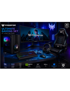 Acer Ultimate Gaming Set | Orion 3000 + X34 V3 + PGC371 + Aethon 700 + Galea 550 + Cestus 333 + PMP470 | Desktop | Tower | Inte