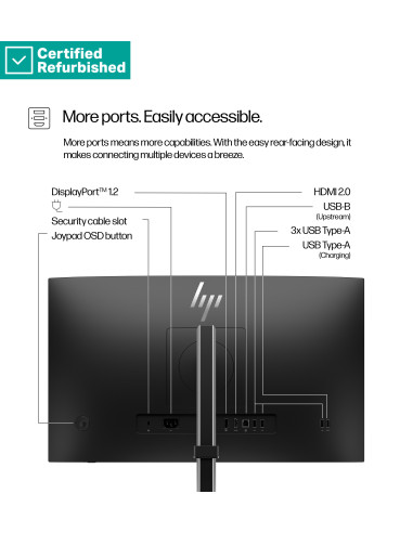 HP 524pf Series 5 Pro 23,8" FHD 100Hz Renew Silver | HP24.lt