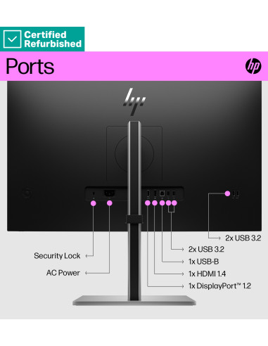 HP E27q G5 27" QHD IPS monitorius Renew Silver | HP24.lt