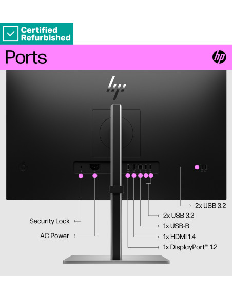 HP E27q G5 27" QHD IPS monitorius Renew Silver | HP24.lt